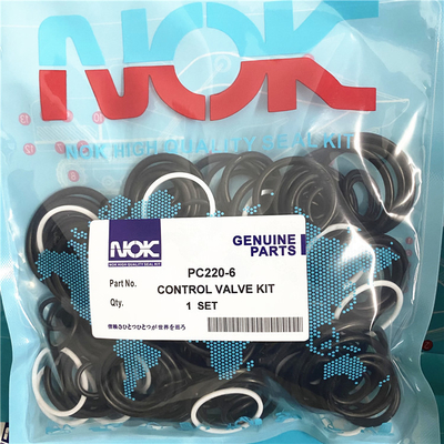 Anéis-O de Kit Rubber Excavator do selo da válvula de controle de PC220 PC210