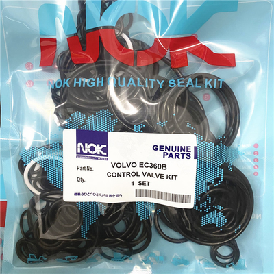 Selo preto Kit For Excavator da válvula de controle de EC EC360B