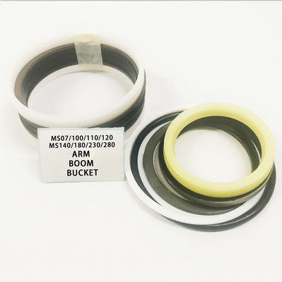 180 peças sobresselentes de Seal Kit Hydraulic Cylinder Oil Seals da máquina escavadora do selo da cubeta do braço do crescimento MS110 120 crescem selo da cubeta do braço